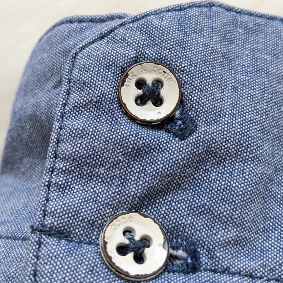 Rag & Bone Blue Chambray Selvedge Button Down Shirt | Size M - Picture 4 of 9